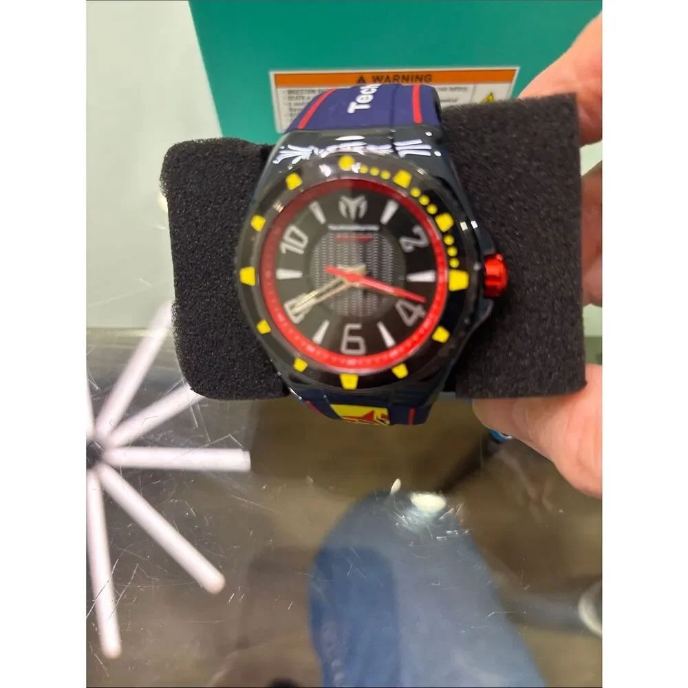 Technomarine Black, Navy Red & Yellow Racing legends Sport Watch